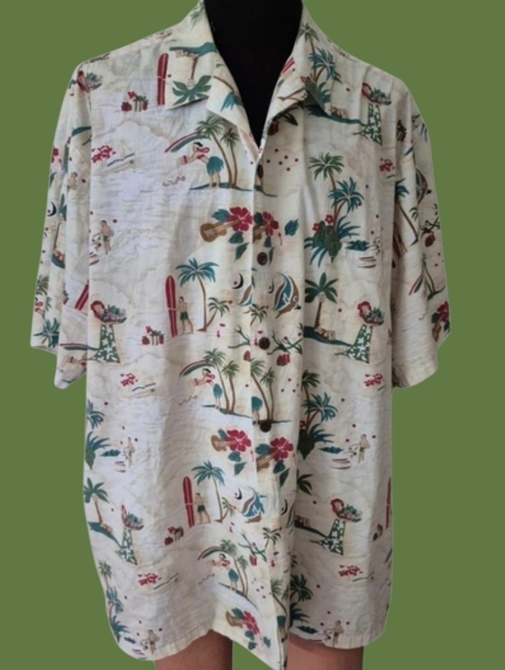 MEN'S Hilo Hattie Tropical Shirt 4X